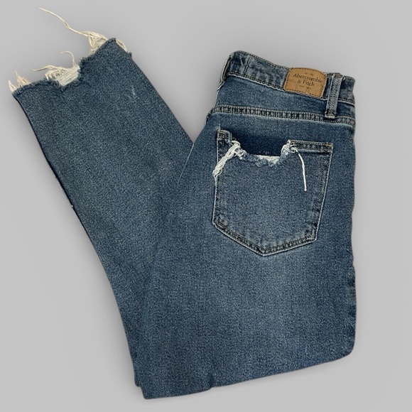 Abercrombie & Fitch Pants - Abercrombie & Fitch Distressed Denim Mom Jeans